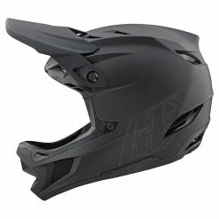 Troy Lee Designs D4 Composite MIPS Helmet-Stealth Black/Gray