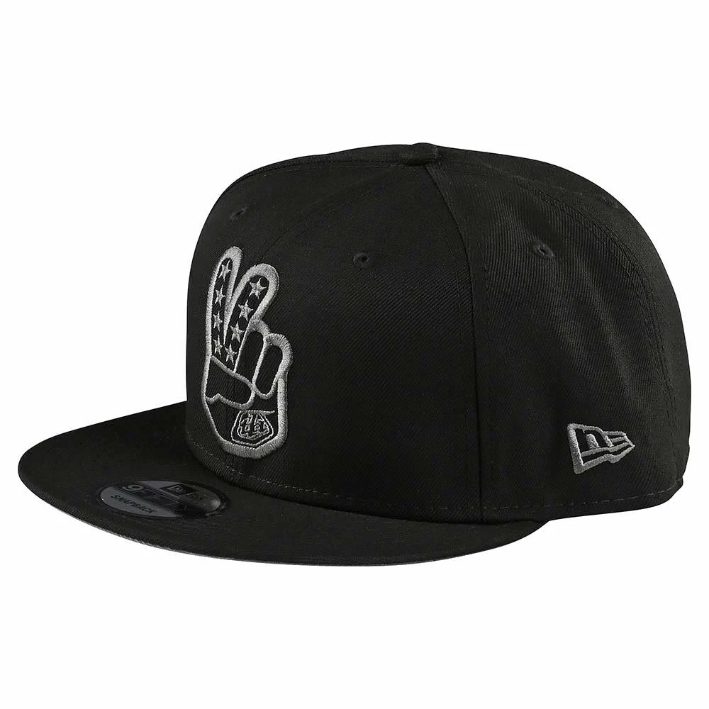 Troy Lee Designs Peace Sign Snapback Hat-Black 1 Troy Lee Designs Peace Sign Snapback Hat-Black