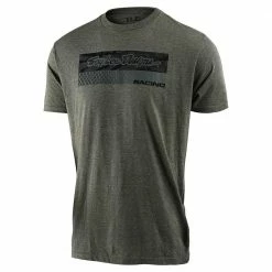 T-Shirts Troy Lee Designs Racing Block Fade T-Shirt-Sage/Black/Heather