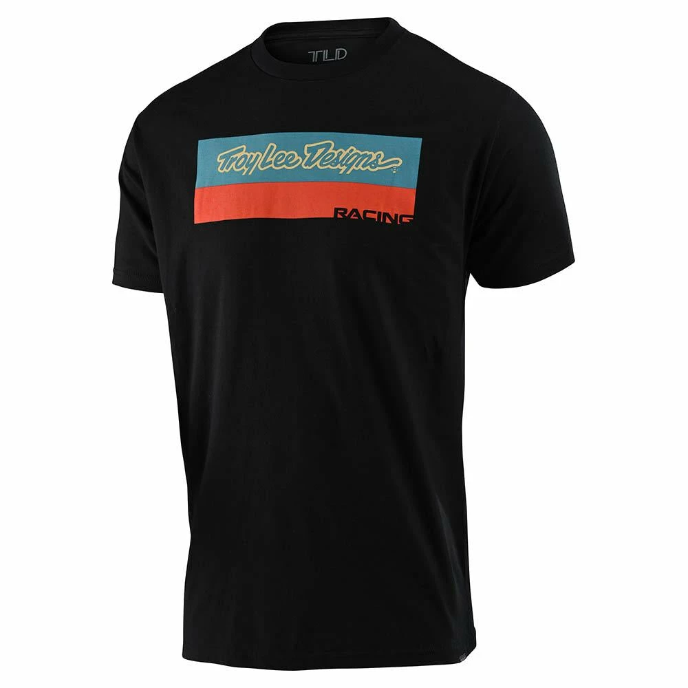 Troy Lee Designs Racing Block T-Shirt-Black 1 Troy Lee Designs Racing Block T-Shirt-Black