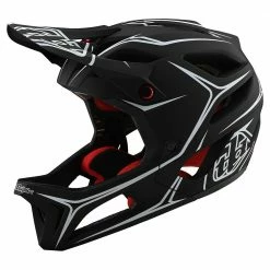 Helmets Troy Lee Designs Stage MIPS Helmet-Pinstripe Black/White