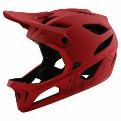 Troy Lee Designs Stage MIPS Helmet-Stealth Red Helmets