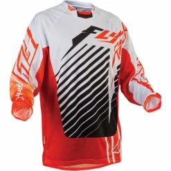 Fly Racing 2013 Kinetic RS Race Jersey-Orange/White RACE WEAR