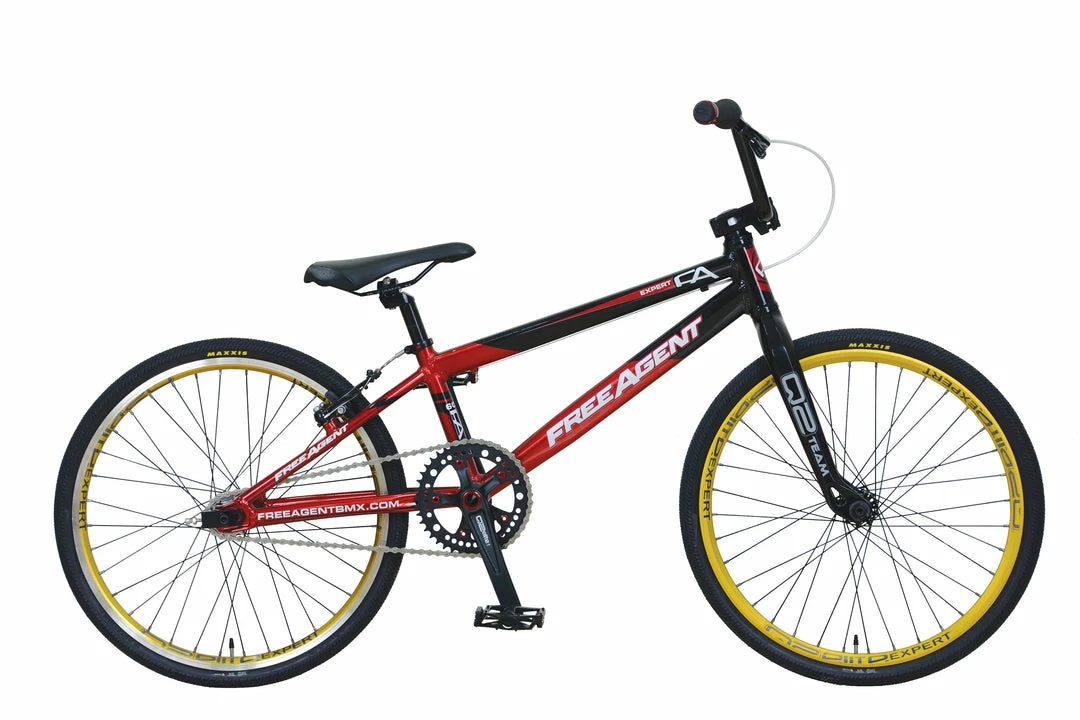 RACE BIKES Free Agent Team Expert BMX Race Bike-Black/Red 1 RACE BIKES Free Agent Team Expert BMX Race Bike-Black/Red