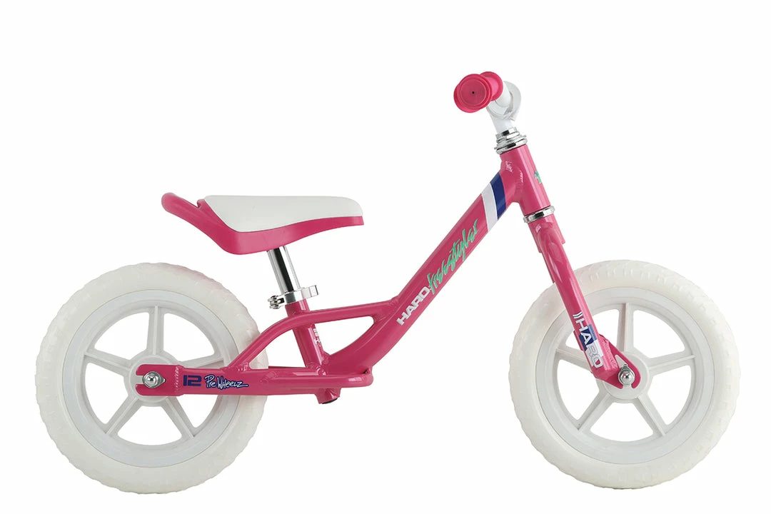 PUSH BIKES Haro PreWheelz 12" Alloy SE EVA Balance Bike-Pink 1 PUSH BIKES Haro PreWheelz 12" Alloy SE EVA Balance Bike-Pink