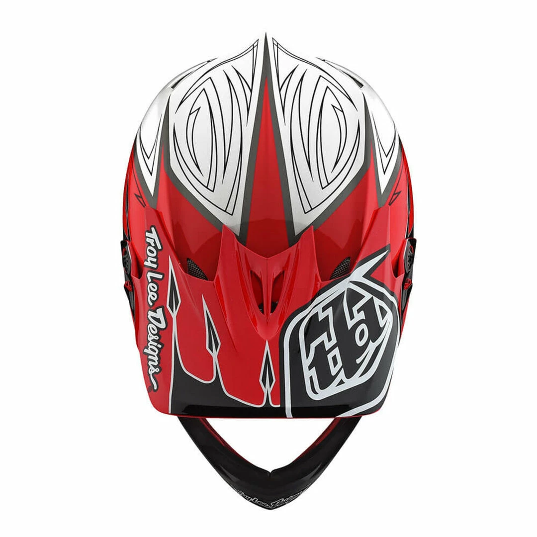 Troy Lee D3 Composite Helmet-Corona-Red/White PROTECTIVE GEAR 3 Troy Lee D3 Composite Helmet-Corona-Red/White PROTECTIVE GEAR