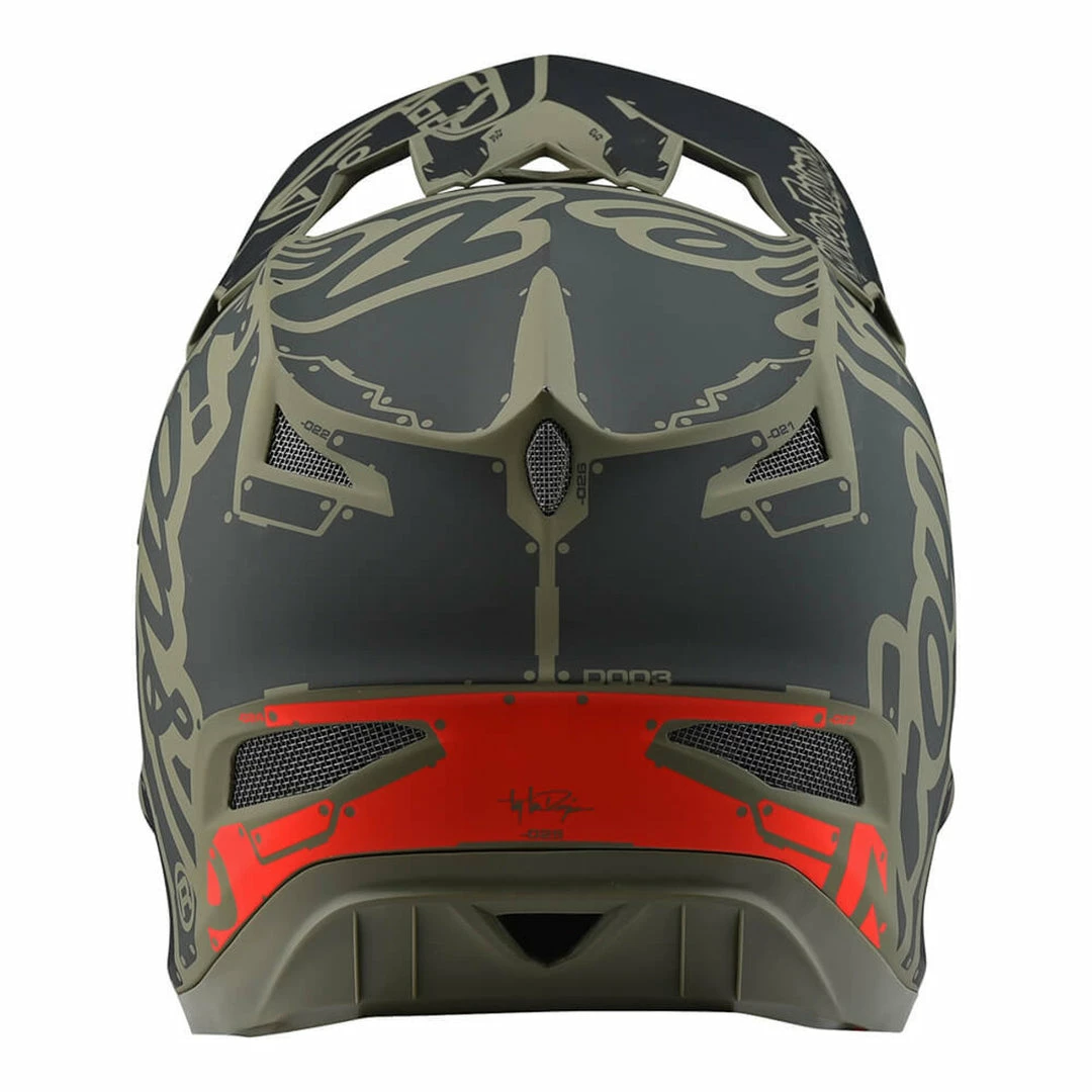 PROTECTIVE GEAR Troy Lee D3 Fiberlite Helmet-Factory-Army Green 3 PROTECTIVE GEAR Troy Lee D3 Fiberlite Helmet-Factory-Army Green
