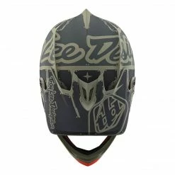 PROTECTIVE GEAR Troy Lee D3 Fiberlite Helmet-Factory-Army Green