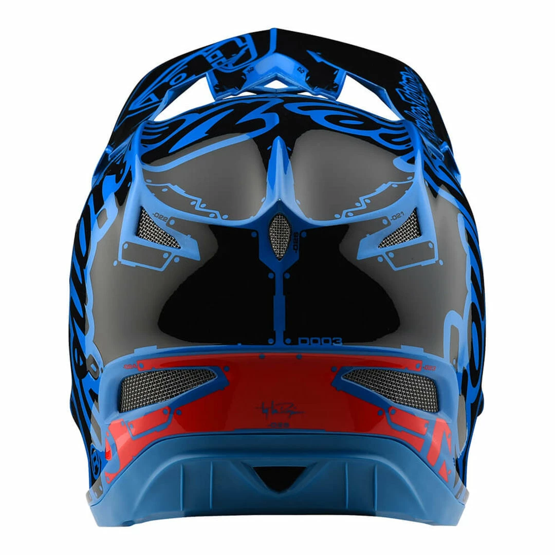 Troy Lee D3 Fiberlite Helmet-Factory-Blue PROTECTIVE GEAR 3 Troy Lee D3 Fiberlite Helmet-Factory-Blue PROTECTIVE GEAR