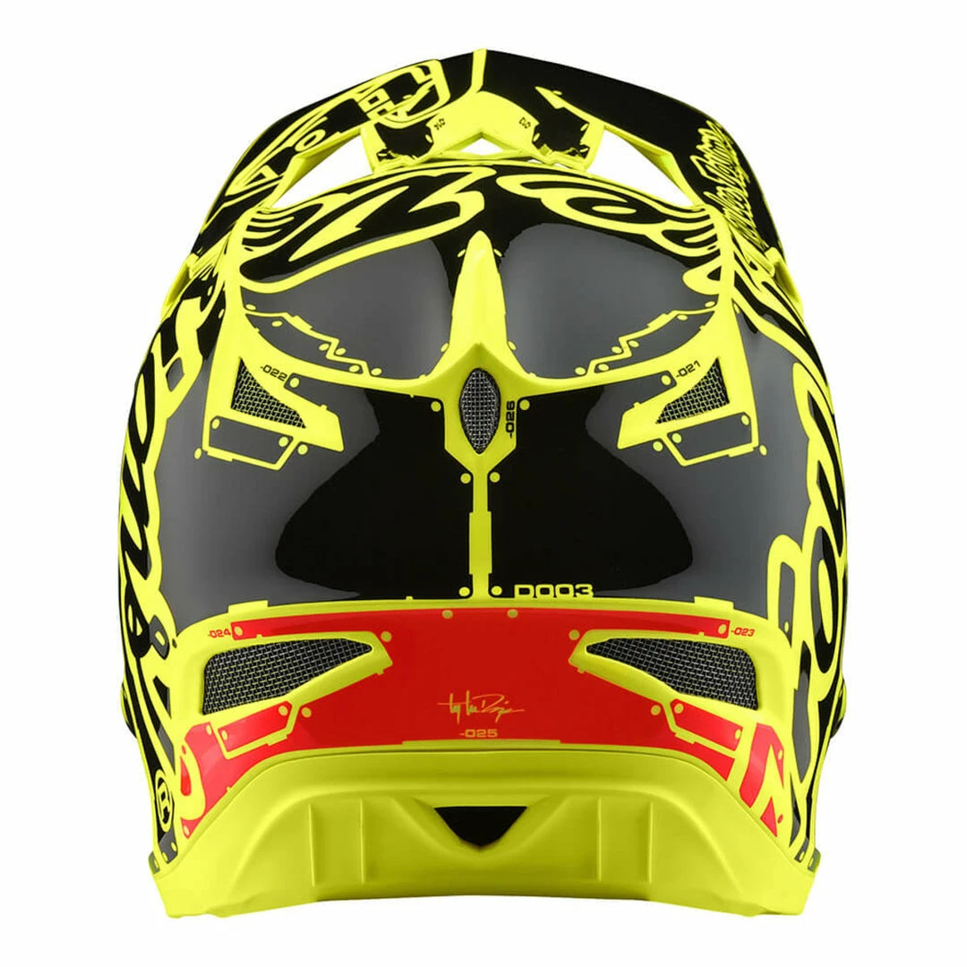 PROTECTIVE GEAR Troy Lee D3 Fiberlite Helmet-Factory-Flo Yellow 2 PROTECTIVE GEAR Troy Lee D3 Fiberlite Helmet-Factory-Flo Yellow
