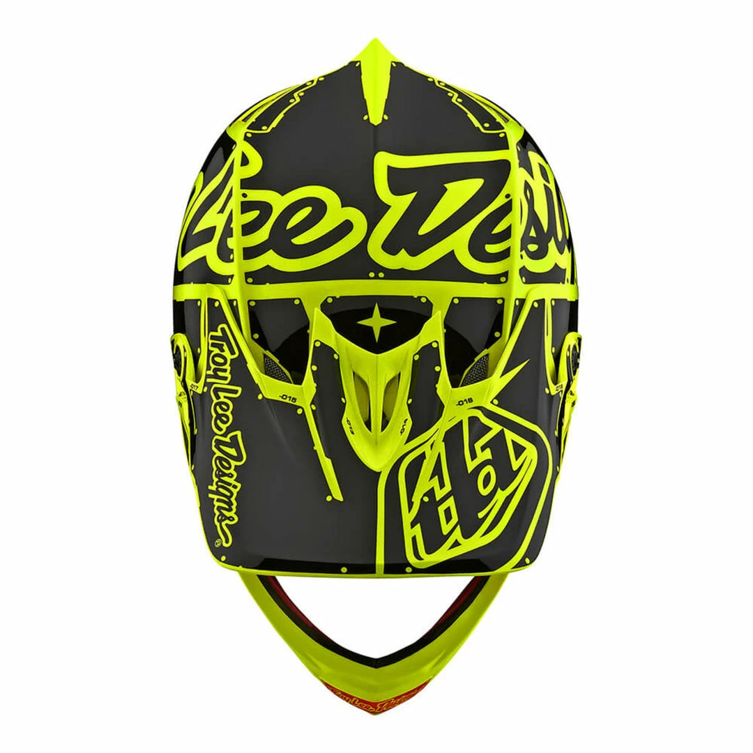 PROTECTIVE GEAR Troy Lee D3 Fiberlite Helmet-Factory-Flo Yellow 3 PROTECTIVE GEAR Troy Lee D3 Fiberlite Helmet-Factory-Flo Yellow