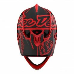 PROTECTIVE GEAR Troy Lee D3 Fiberlite Helmet-Factory-Red