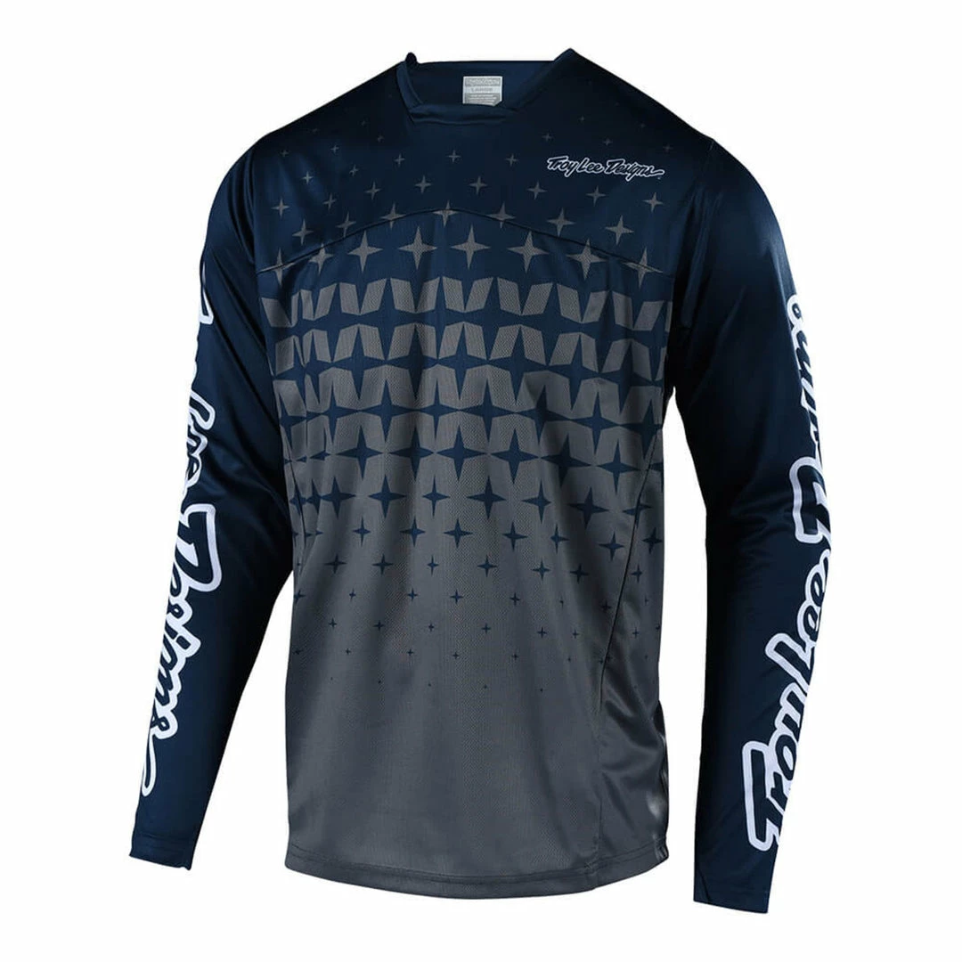 RACE WEAR Troy Lee Sprint Jersey - Megaburst Gray/Navy 1 RACE WEAR Troy Lee Sprint Jersey - Megaburst Gray/Navy