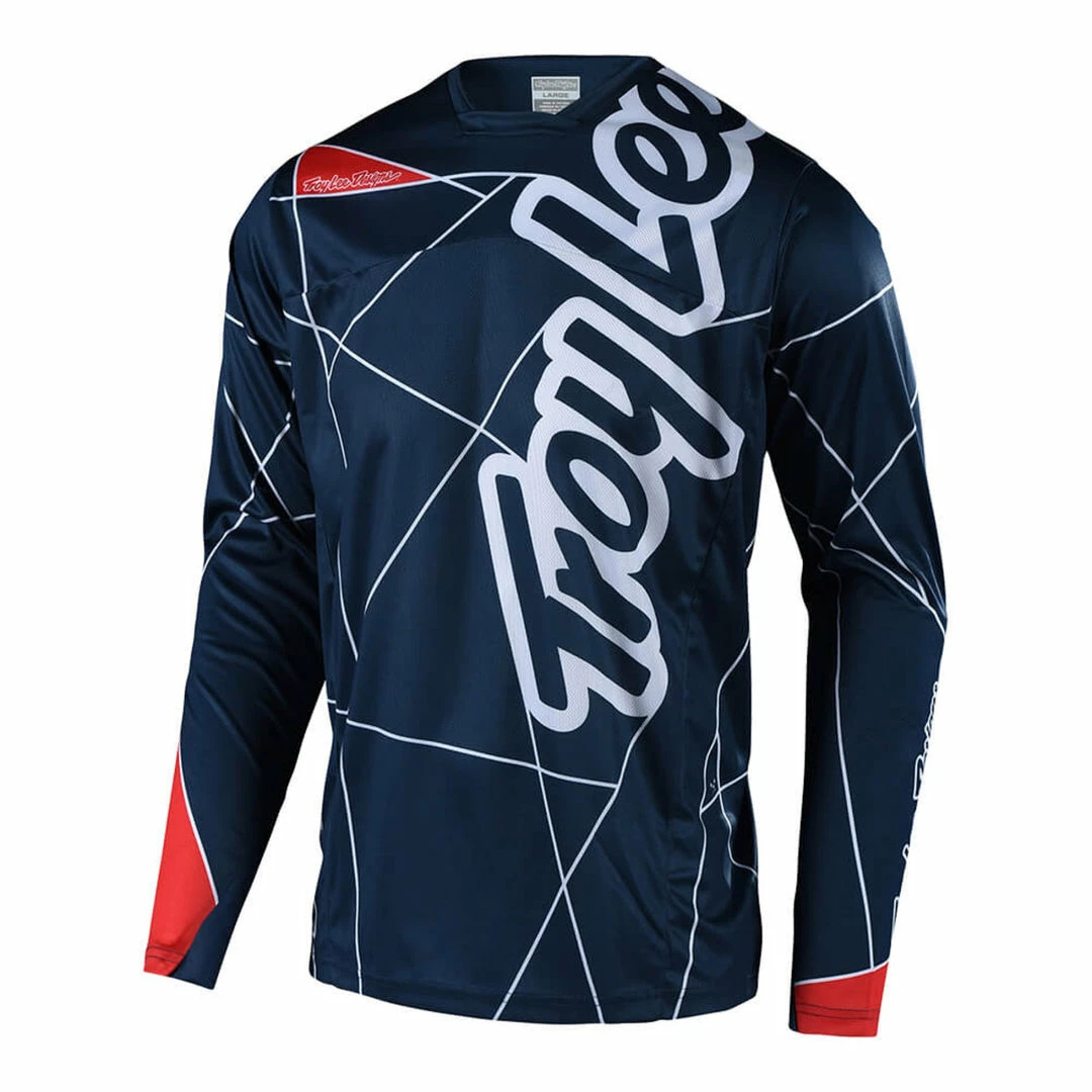 Troy Lee Sprint Jersey - Metric - Navy/Red 3 Troy Lee Sprint Jersey - Metric - Navy/Red