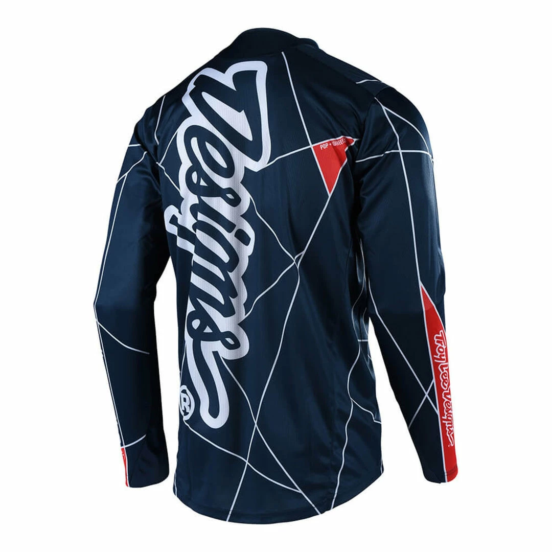 Troy Lee Sprint Jersey - Metric - Navy/Red 2 Troy Lee Sprint Jersey - Metric - Navy/Red