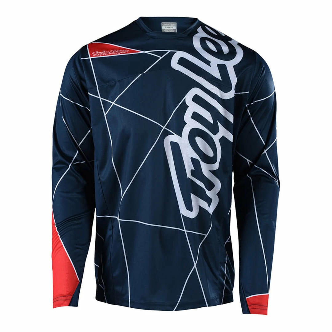 Troy Lee Sprint Jersey - Metric - Navy/Red 1 Troy Lee Sprint Jersey - Metric - Navy/Red