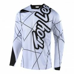 Troy Lee Sprint Jersey - Metric - White/Black RACE WEAR