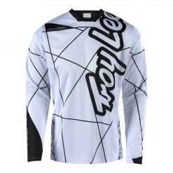 Troy Lee Sprint Jersey - Metric - White/Black RACE WEAR