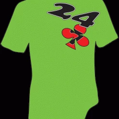 24 Se7en Clover T-Shirt-Green-Adult Medium APPAREL