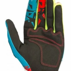 RACE WEAR Fly Racing 2017 Kinetic Glove-Dark Teal/Red