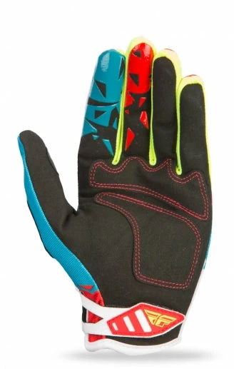 RACE WEAR Fly Racing 2017 Kinetic Glove-Dark Teal/Red 2 RACE WEAR Fly Racing 2017 Kinetic Glove-Dark Teal/Red