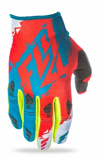 RACE WEAR Fly Racing 2017 Kinetic Glove-Dark Teal/Red 1 RACE WEAR Fly Racing 2017 Kinetic Glove-Dark Teal/Red