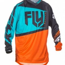 RACE WEAR Fly Racing 2017 F-16 Jersey-Orange/Teal
