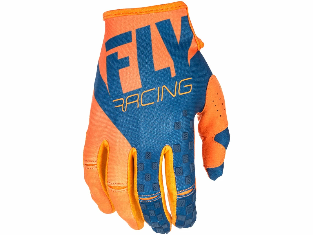 RACE WEAR Fly Racing 2018 Kinetic Glove - Orange/Navy 1 RACE WEAR Fly Racing 2018 Kinetic Glove - Orange/Navy