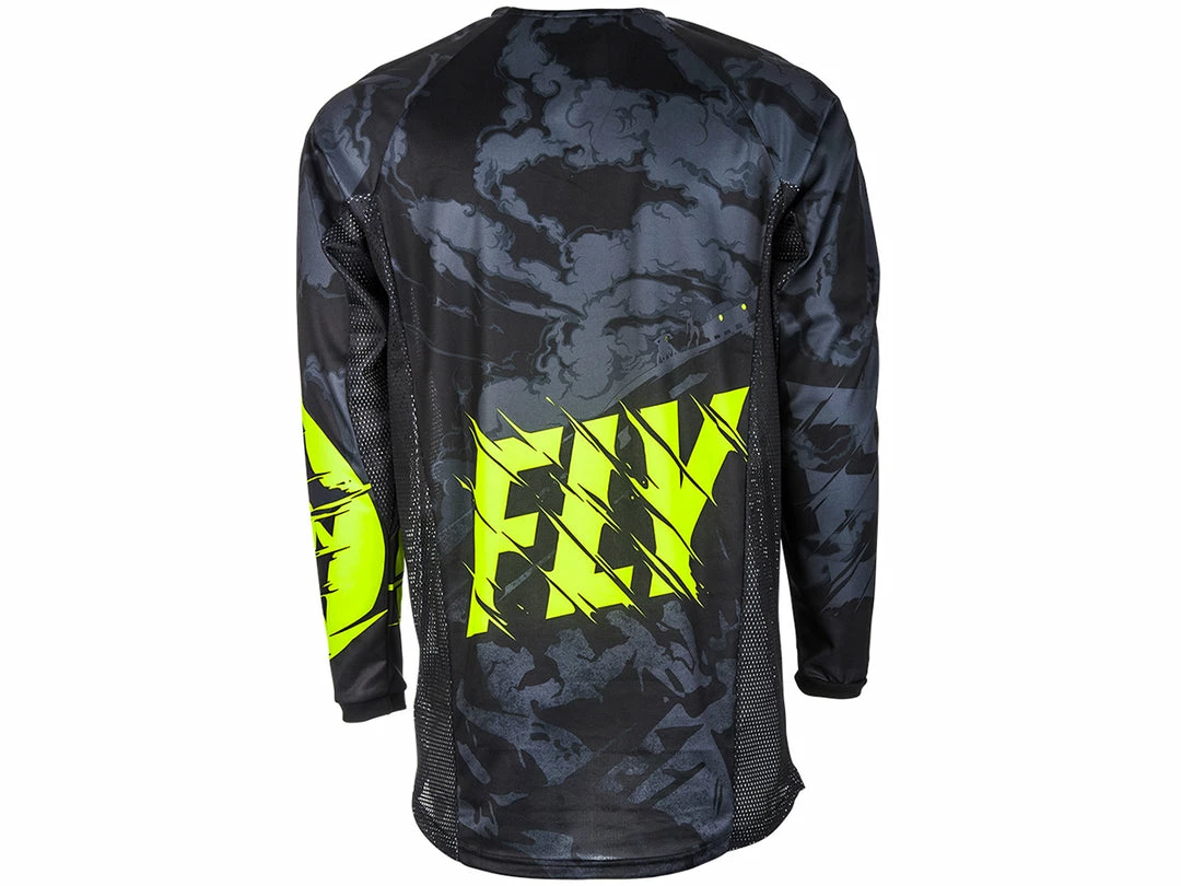 RACE WEAR Fly Racing 2018 Kinetic Outlaw Jersey - Black/Hi-Vis 2 RACE WEAR Fly Racing 2018 Kinetic Outlaw Jersey - Black/Hi-Vis