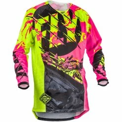 Fly Racing 2018 Kinetic Outlaw Jersey - Black/Hi-Vis RACE WEAR