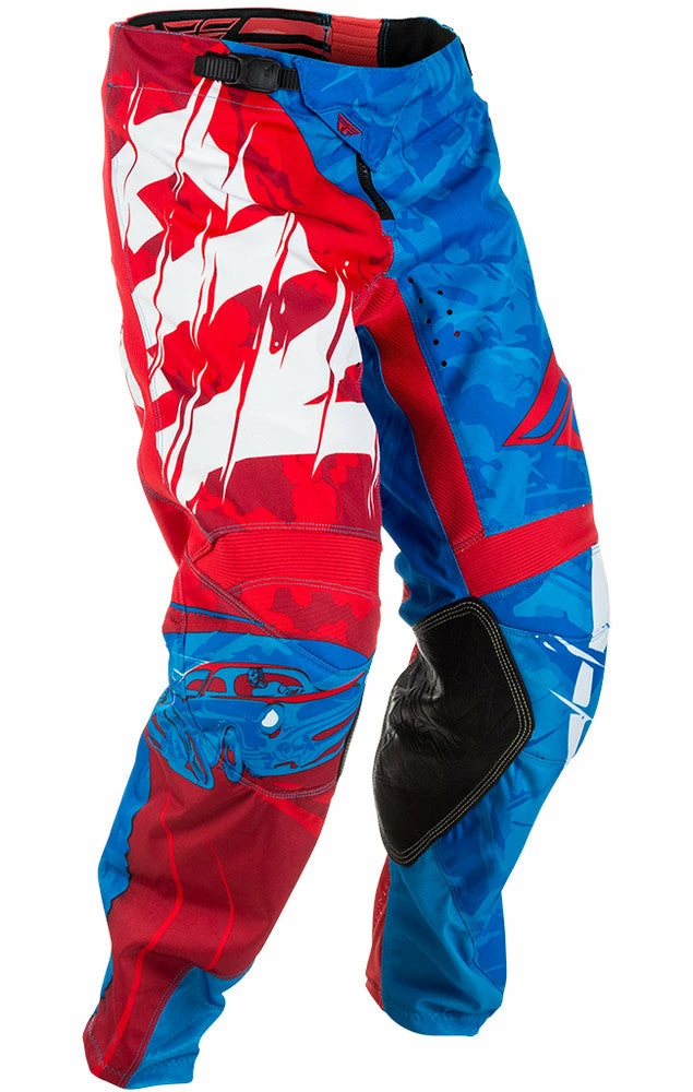 RACE WEAR Fly Racing 2018 Kinetic Outlaw Pants - Red/Blue 1 RACE WEAR Fly Racing 2018 Kinetic Outlaw Pants - Red/Blue