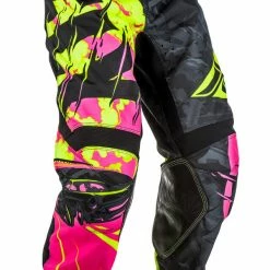 Fly Racing 2018 Kinetic Outlaw Pants - Neon Pink/Hi-vis