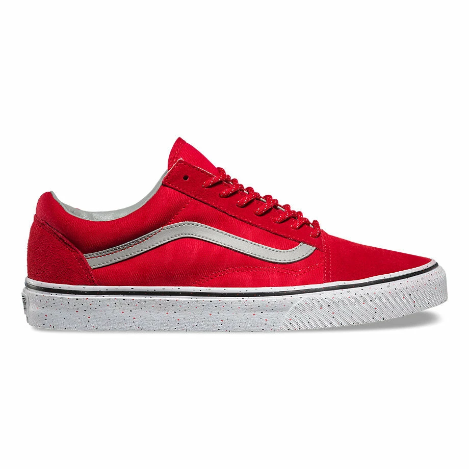 Vans Old Skool Speckle Shoes-Racing Red/Drizzle 1 Vans Old Skool Speckle Shoes-Racing Red/Drizzle