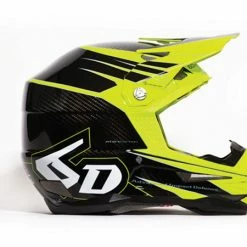 6D ATB-1 Carbon Attack Helmet-Fluorescent Yellow