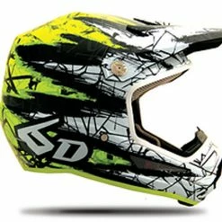 PROTECTIVE GEAR 6D ATR-1Y Youth Helmet-Chaos Yellow