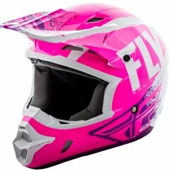 Fly Racing 2018 Kinetic Burnish Helmet-Pink/White/Purple PROTECTIVE GEAR