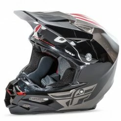 Fly Racing 2016 F2 Carbon Pure Helmet-White/Black/Grey-Large PROTECTIVE GEAR