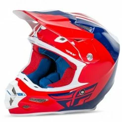 PROTECTIVE GEAR Fly Racing 2016 F2 Carbon Pure Helmet-Red/Blue/White-Medium