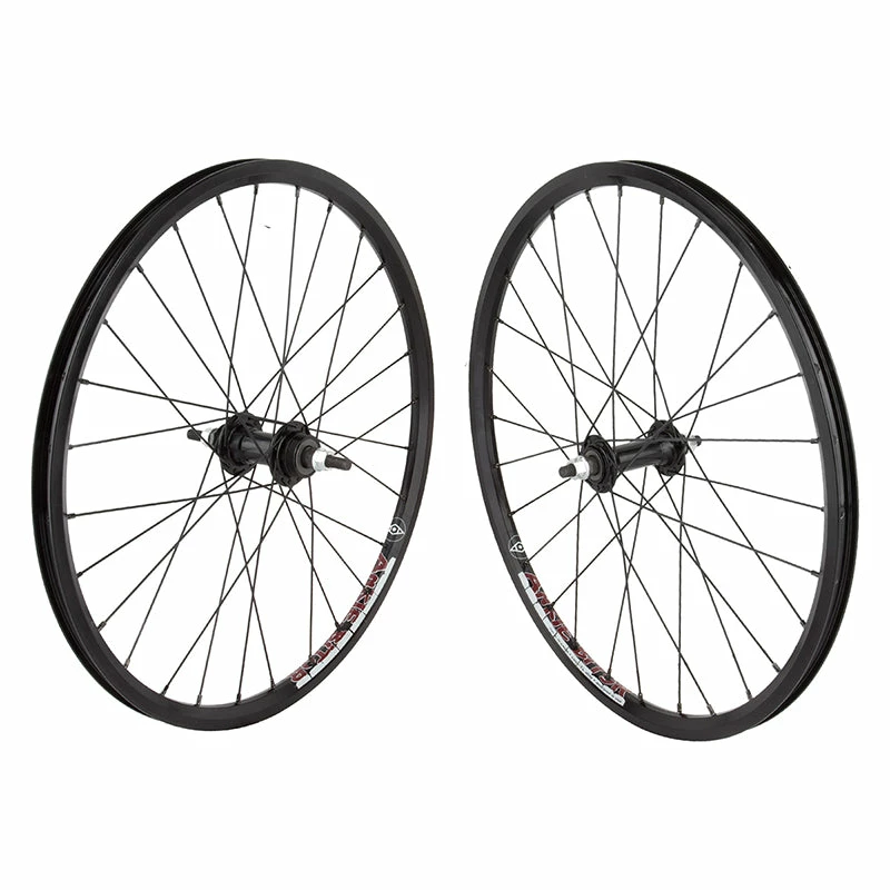 Jrbmx001 Wheel Master Alloy BMX Wheelset 20" X 1 1/8" - Black 1 Jrbmx001 Wheel Master Alloy BMX Wheelset 20" X 1 1/8" - Black