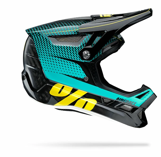 PROTECTIVE GEAR 100% Aircraft Downhill Helmet - R-Core Teal 1 PROTECTIVE GEAR 100% Aircraft Downhill Helmet - R-Core Teal