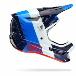 100% Aircraft Downhill Helmet - R8 Blue Carbon