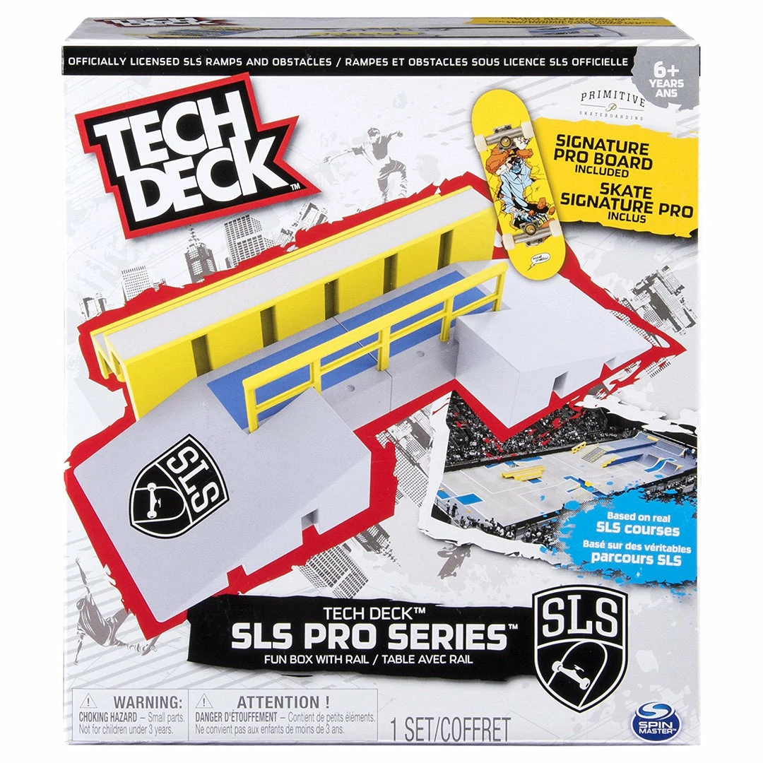 Tech Deck SLS Pro Series Skate Park Fun Box With Rail 1 Tech Deck SLS Pro Series Skate Park Fun Box With Rail