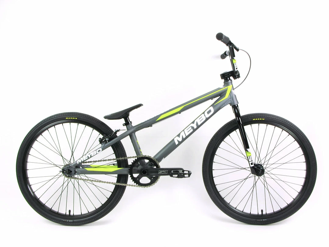 Meybo Clipper Pro 24" BMX Race Bike-Grey-White-Lime RACE BIKES 1 Meybo Clipper Pro 24" BMX Race Bike-Grey-White-Lime RACE BIKES