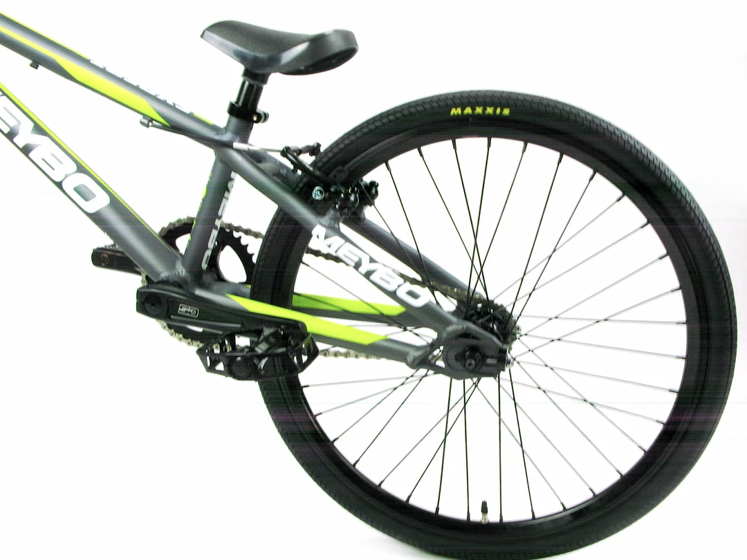 Meybo Clipper Expert BMX Race Bike-Grey-White-Lime RACE BIKES 2 Meybo Clipper Expert BMX Race Bike-Grey-White-Lime RACE BIKES