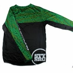 RACE WEAR Stay Strong Mash Up Race Jersey-Green/Black