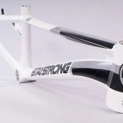 Stay Strong For Life V3 BMX Race Frame-White