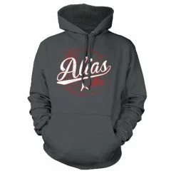Alias Throwback Hoodie-Charcoal