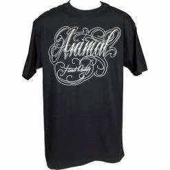 Animal Green Rose T-Shirt-Black/White