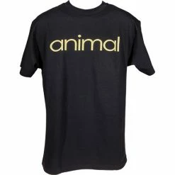 Animal Wordmark T-Shirt-Black APPAREL
