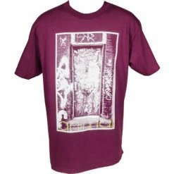 Animal Graffiti T-Shirt-Maroon/White-Adult X-Large APPAREL
